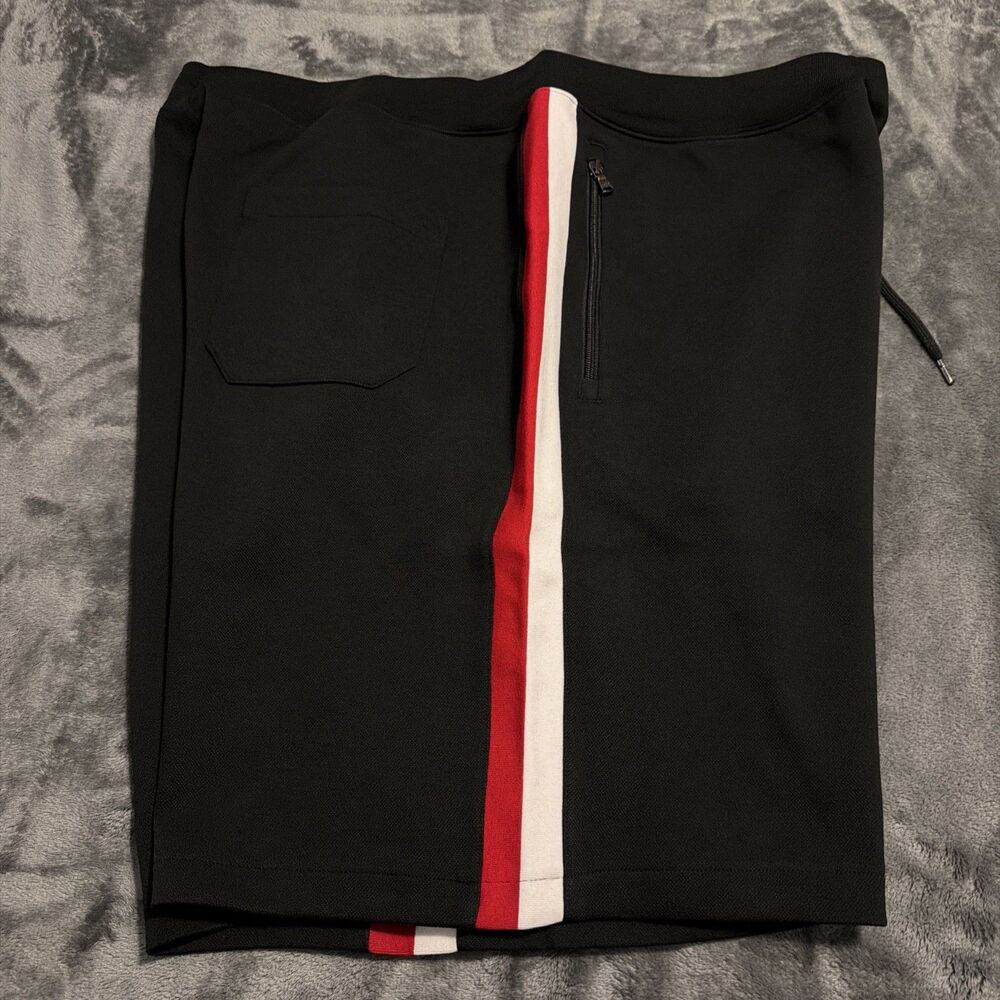 4XB POLO RALPH LAUREN Men's Black/red/white Shorts - Picture 7 of 12